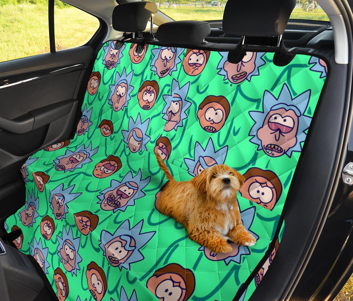 Rick And Morty Green Head Car Dog Back Seat Cover