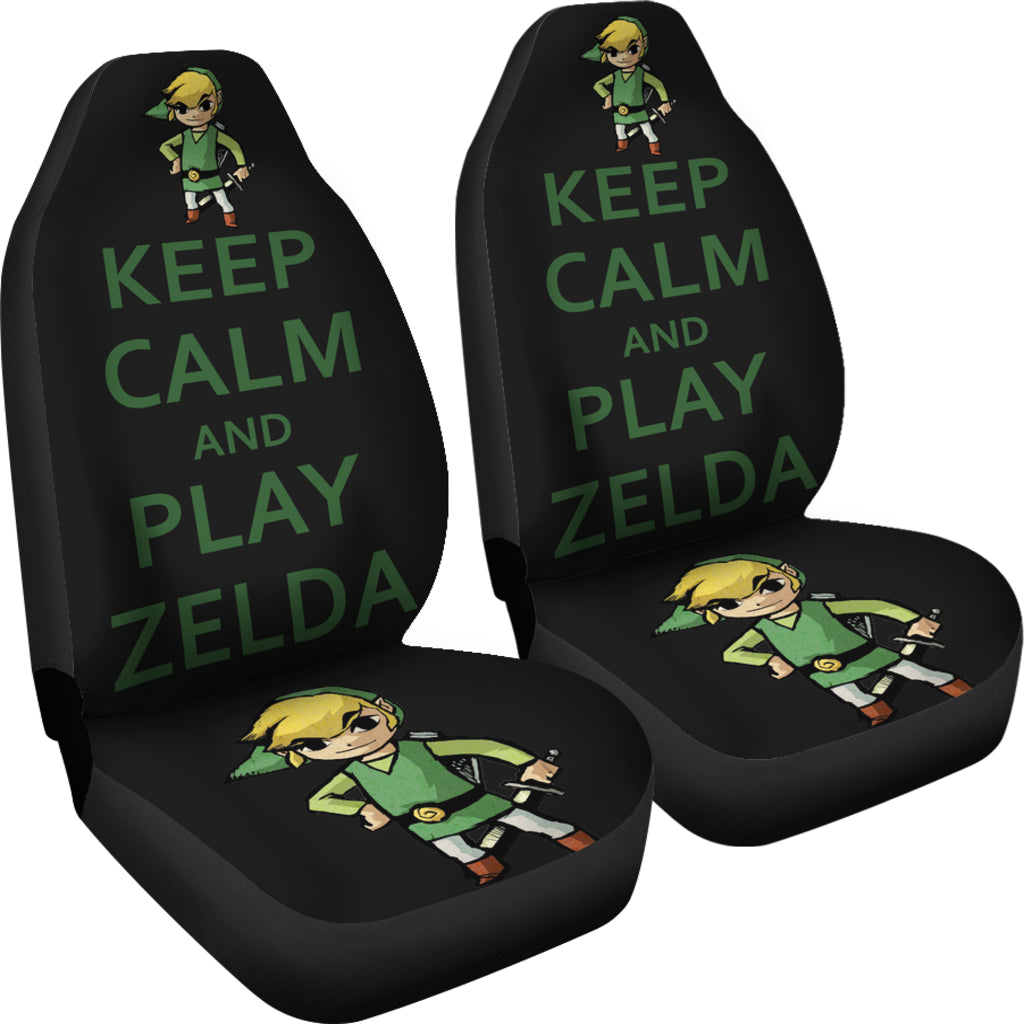 Keep Calm And Play Zelda Car Seat Covers Amazing Best Gift Idea