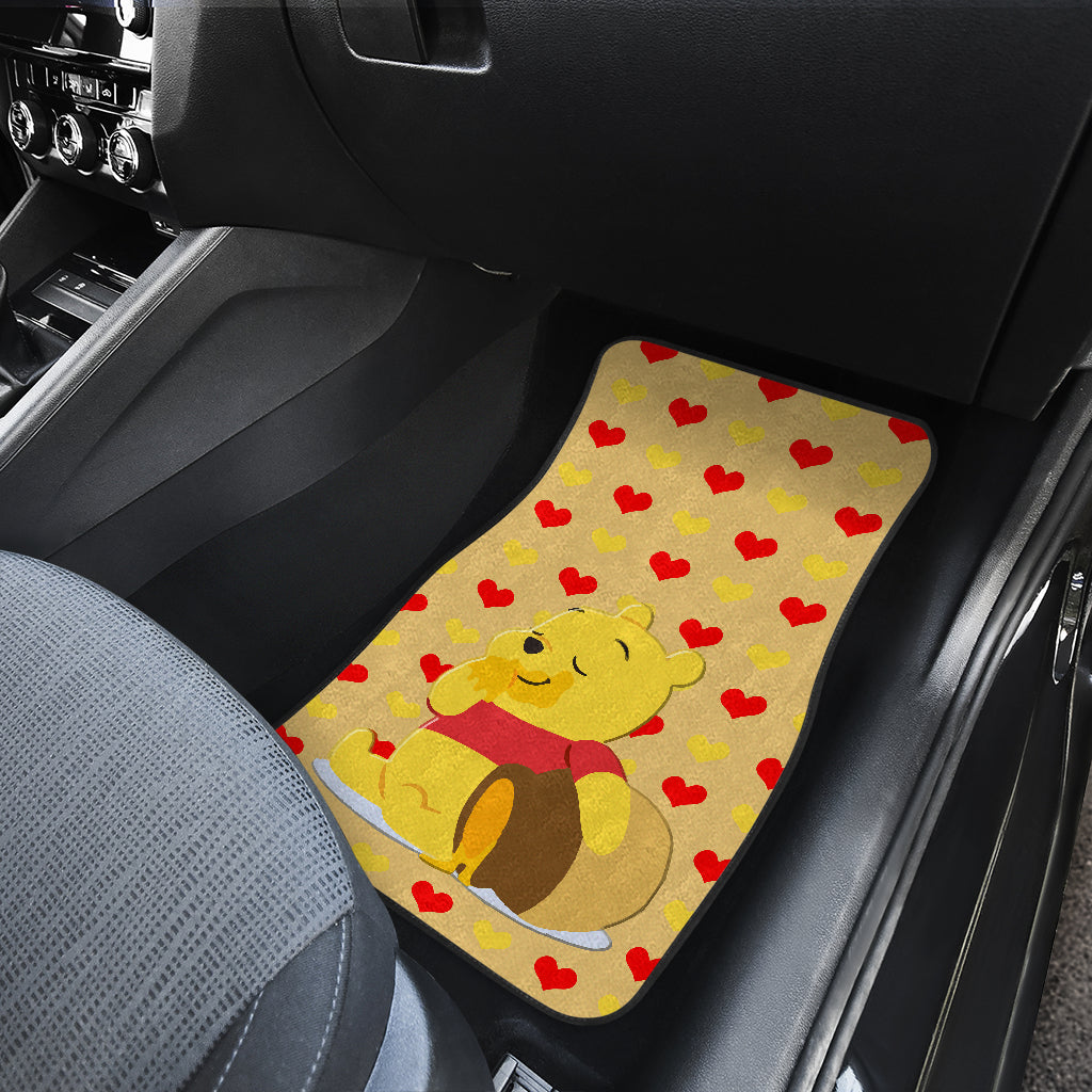 Winnie The Pooh Front And Back Car Mats (Set Of 4)