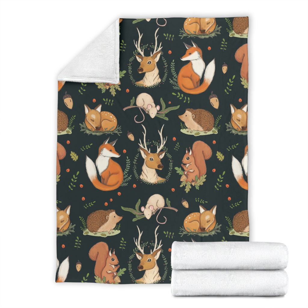 Deer Fox Premium Blanket