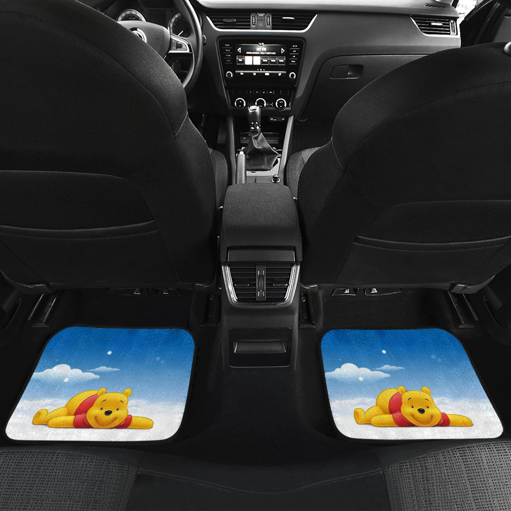 Winnie The Pooh Front And Back Car Mats 8 (Set Of 4)