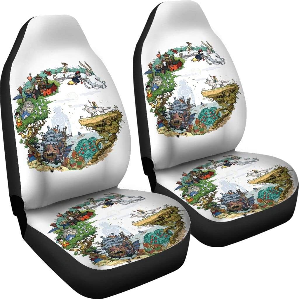 Ghibli Characters Car Seat Covers Amazing Best Gift Idea
