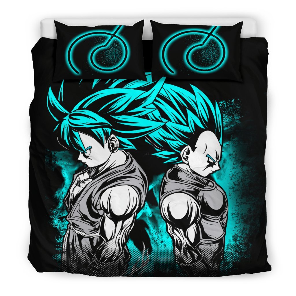 Goku And Vegeta Bedding Set Duvet Cover And Pillowcase Set