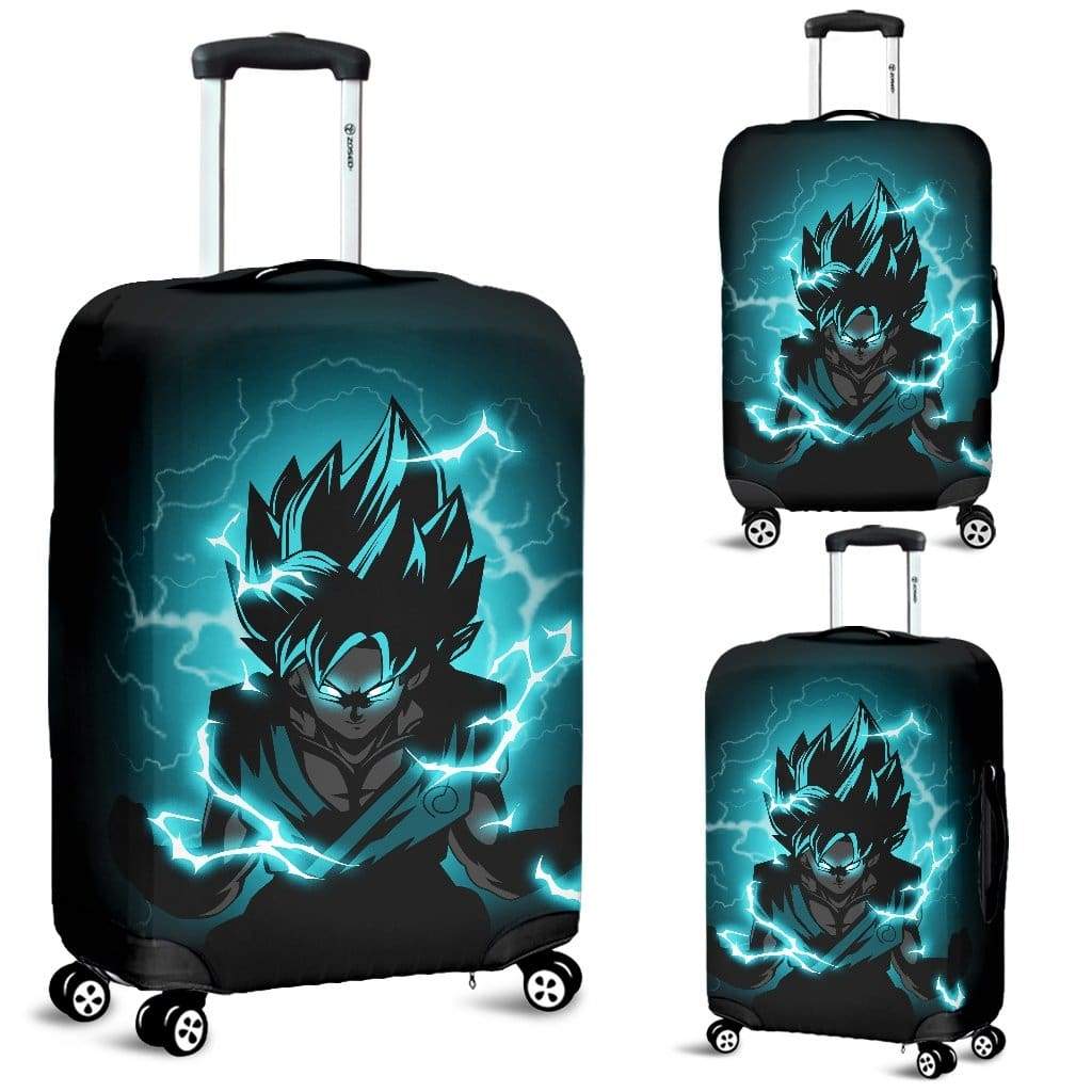 Goku Blue Luggage Covers