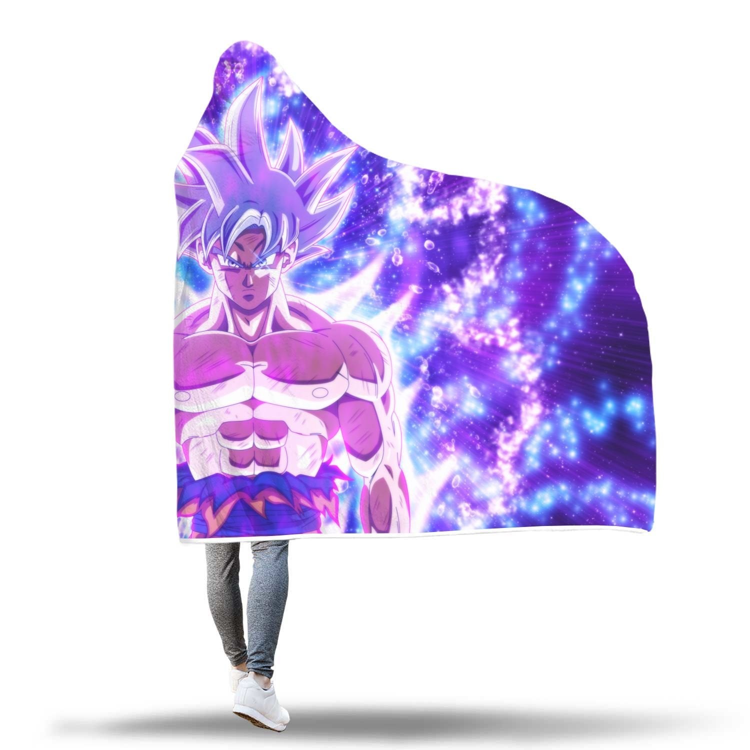 Goku Mastered Ultra Instinct Hooded Blanket