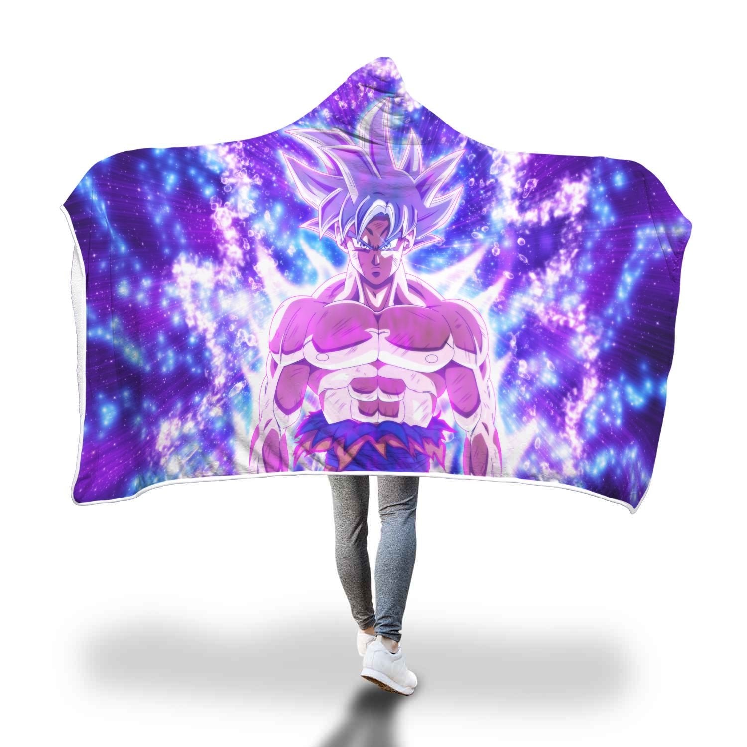 Goku Mastered Ultra Instinct Hooded Blanket