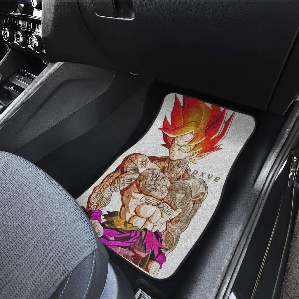 Goku Tatoo Front And Back Car Mats (Set Of 4)