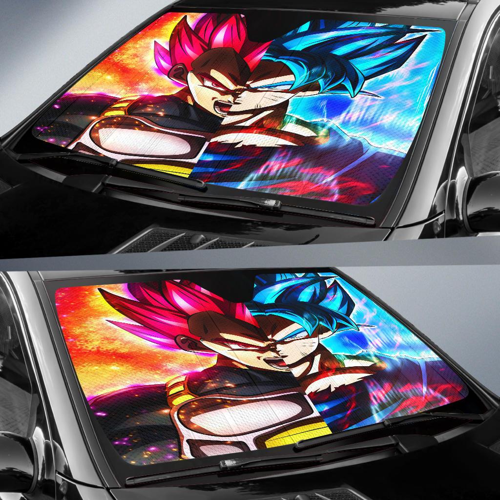 Goku Vegeta God Auto Sun Shades Amazing Best Gift Ideas 2021