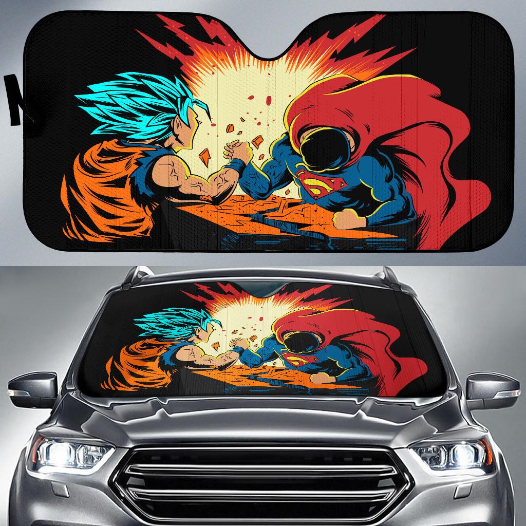 Goku Vs Superman Car Sun Shades Amazing Best Gift Ideas 2021