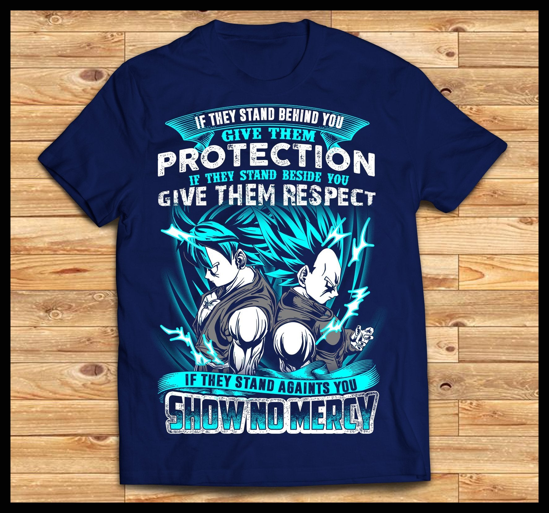 Goku Vs Vegeta Blue Shirt 1
