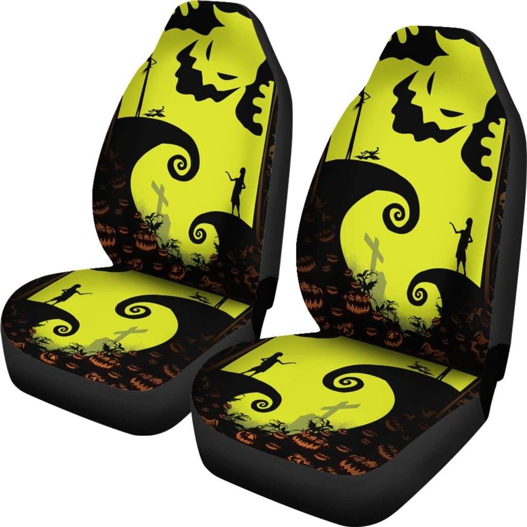 Jack Sally Oogie Boogie Silhouette Car Seat Covers Amazing Best Gift Idea