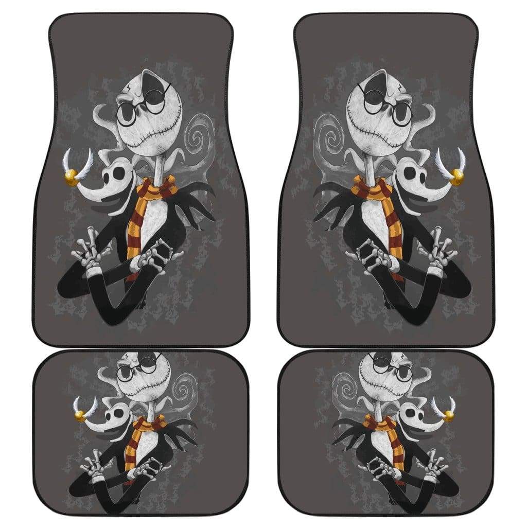 Jack Skellington And Philosophers Stone Front And Back Car Mats (Set Of 4)