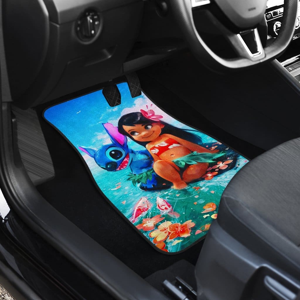 Lilo And Stitch Front And Back Car Mats (Set Of 4)