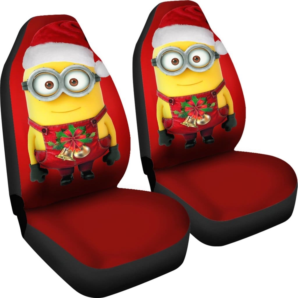 Marry Christmas Minions Car Seat Covers Amazing Best Gift Idea