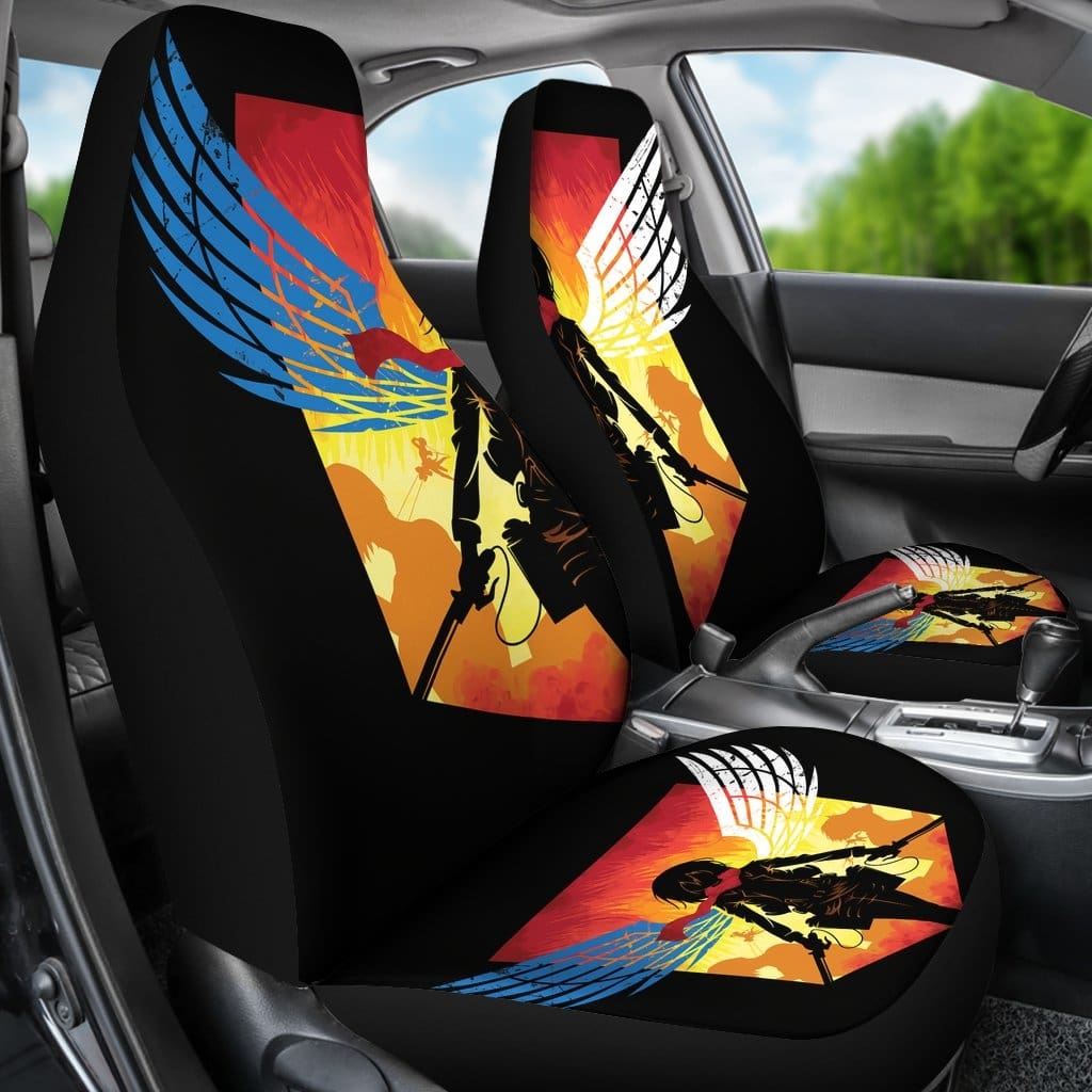 Mikasa Attack On Titan Car Seat Covers Amazing Best Gift Idea