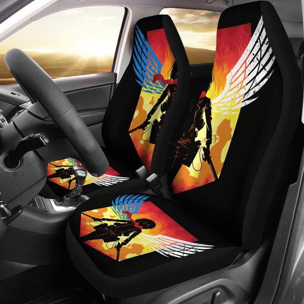 Mikasa Attack On Titan Car Seat Covers Amazing Best Gift Idea