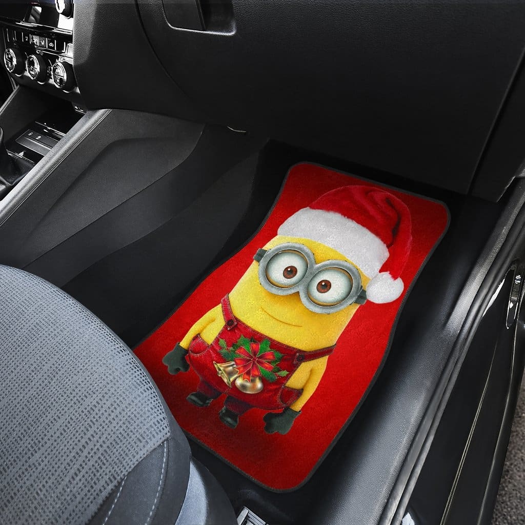 Minion Christmas Front And Back Car Mats (Set Of 4)