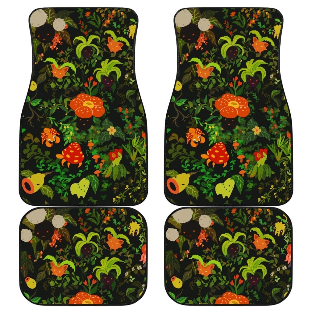 Pokemon Grass Front And Back Car Mats 1 (Set Of 4)