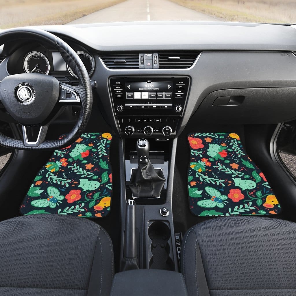 Pokemon Grass Front And Back Car Mats (Set Of 4)