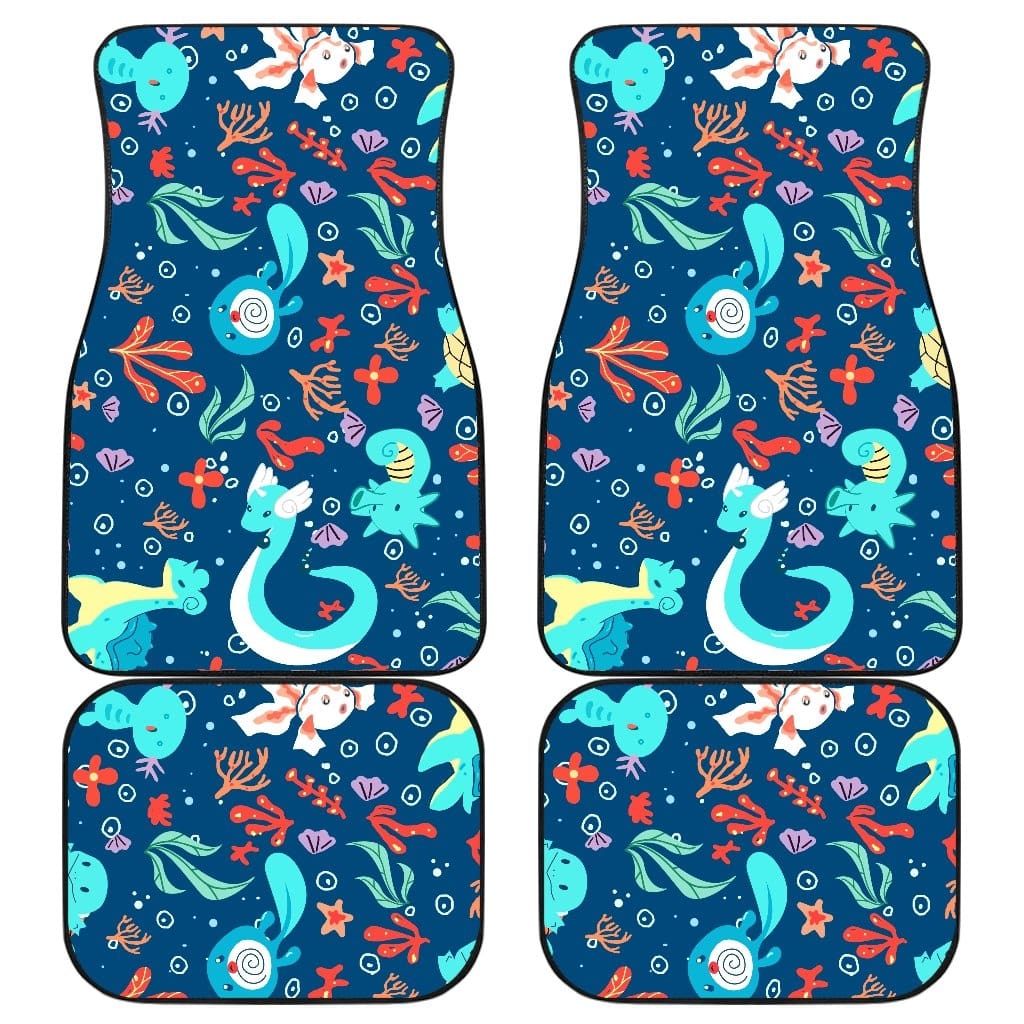 Pokemon Water Front And Back Car Mats (Set Of 4)