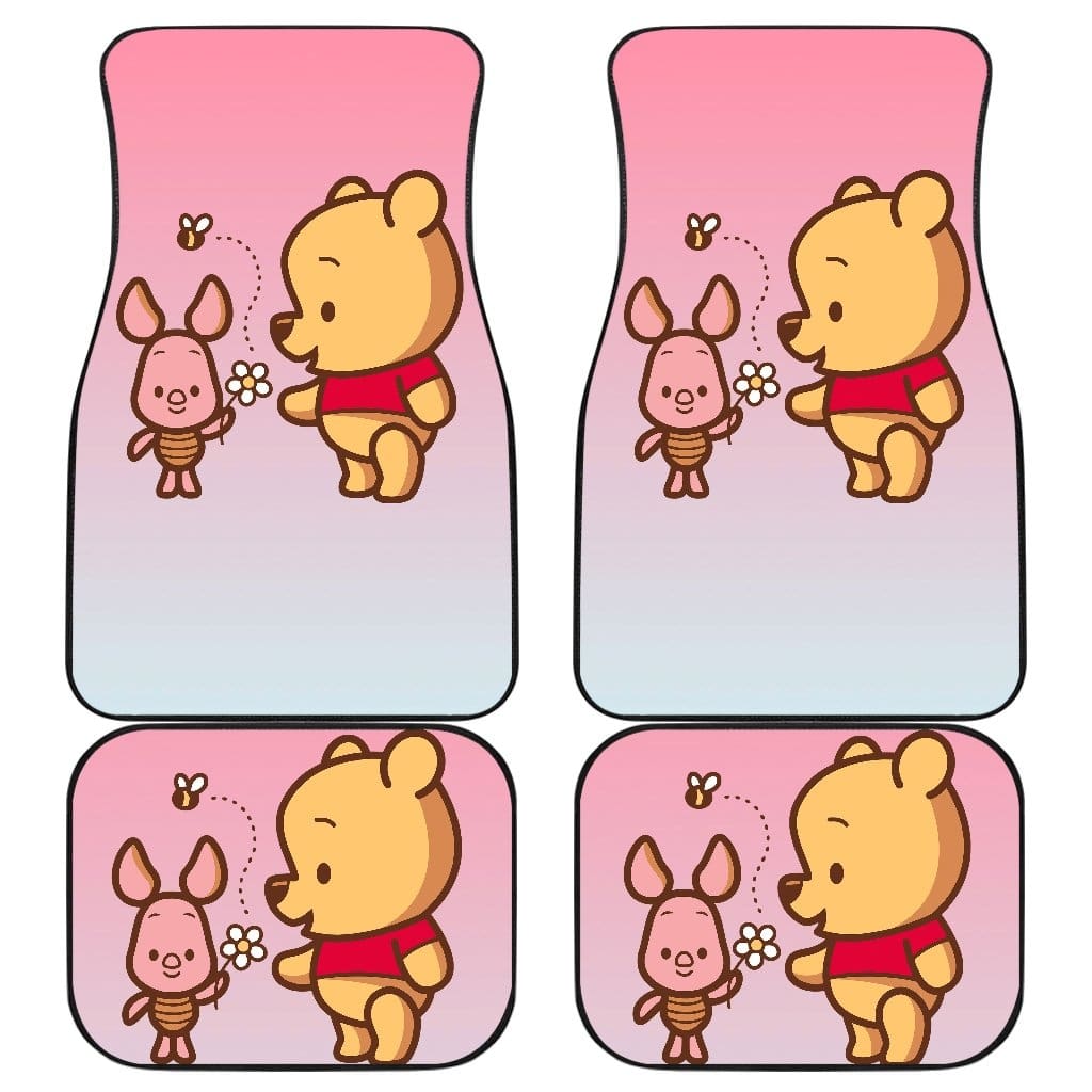 Pooh And Piglet Front And Back Car Mats 4 (Set Of 4)