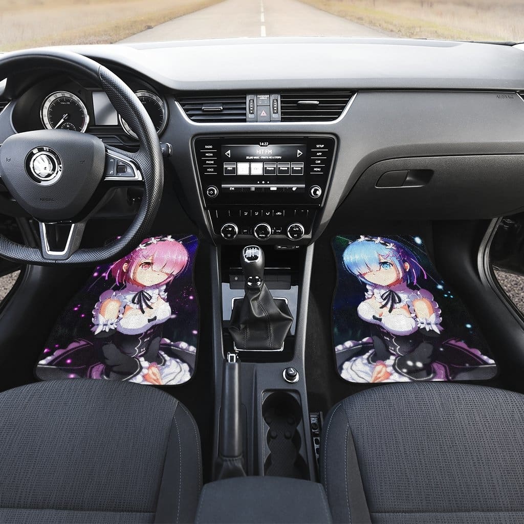 Rem And Ram Re: Zero Front And Back Car Mats (Set Of 4)