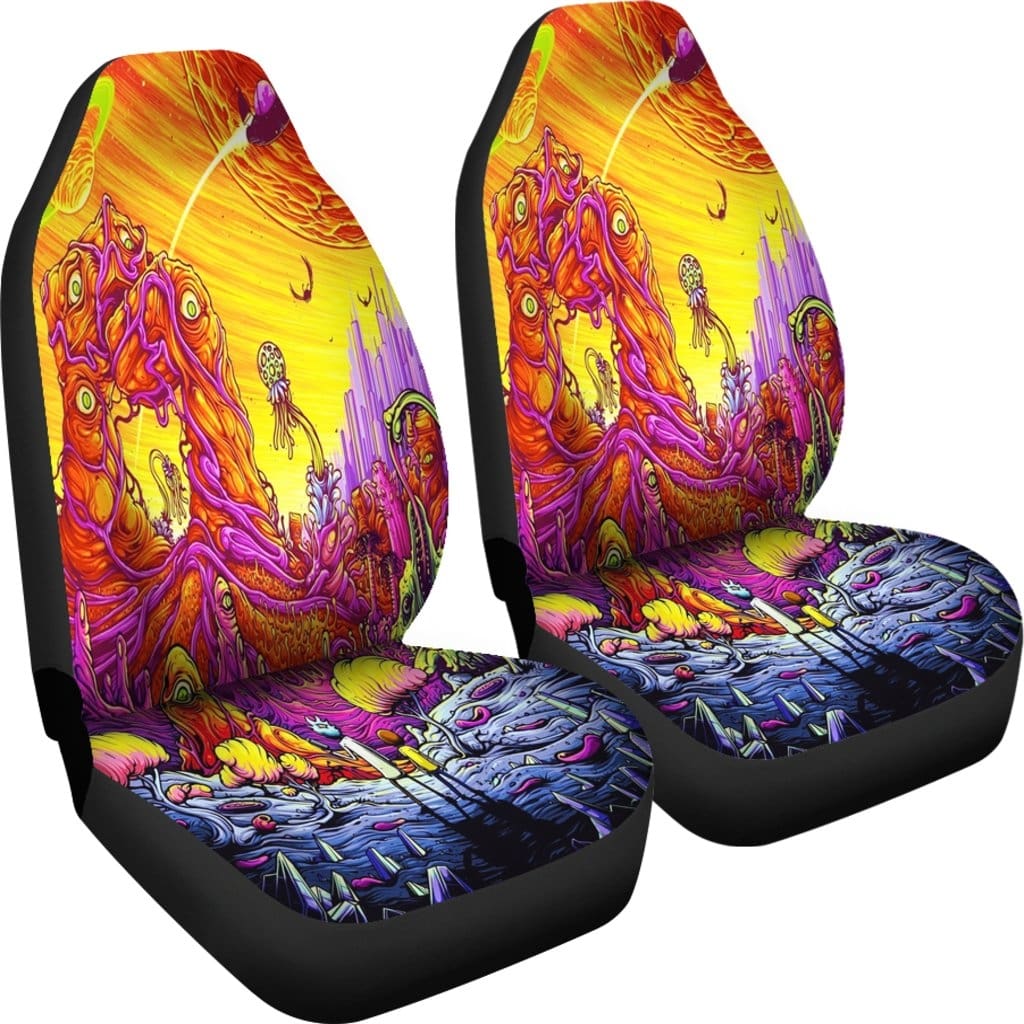 Rick Morty Car Seat Covers Amazing Best Gift Idea