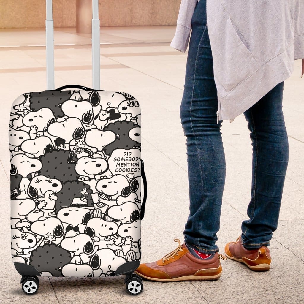 snoopy luggage cover