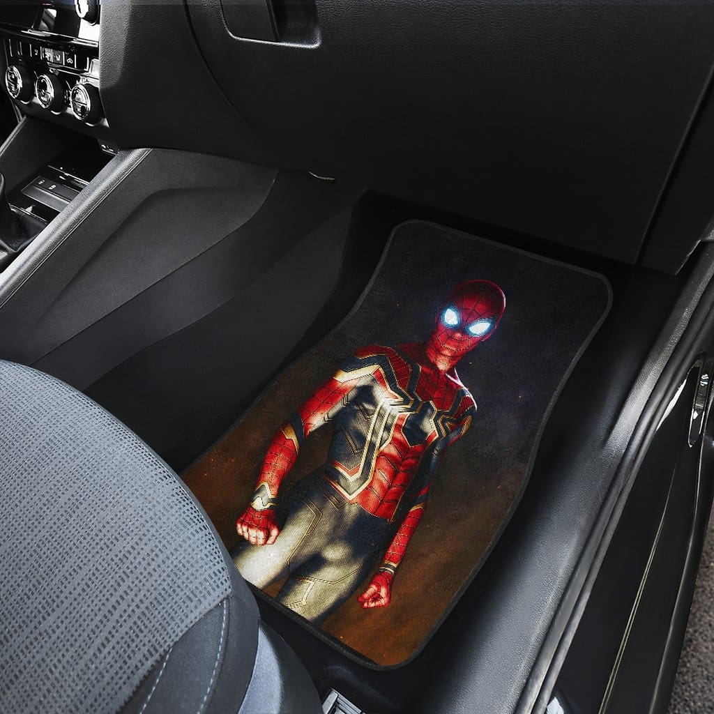 Spiderman Iron Suit Front And Back Car Mats (Set Of 4)