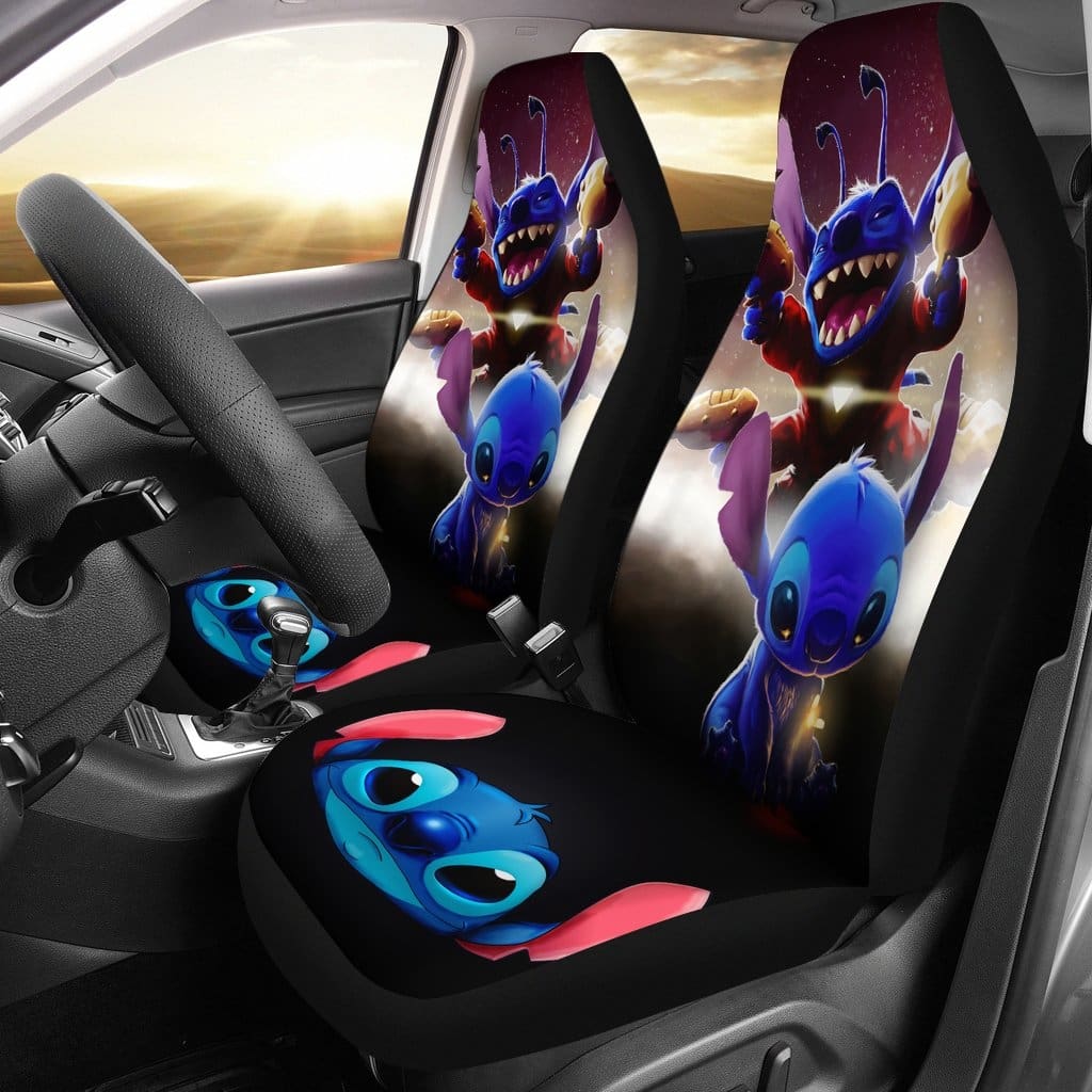 Stitch Alien Car Seat Covers Amazing Best Gift Idea