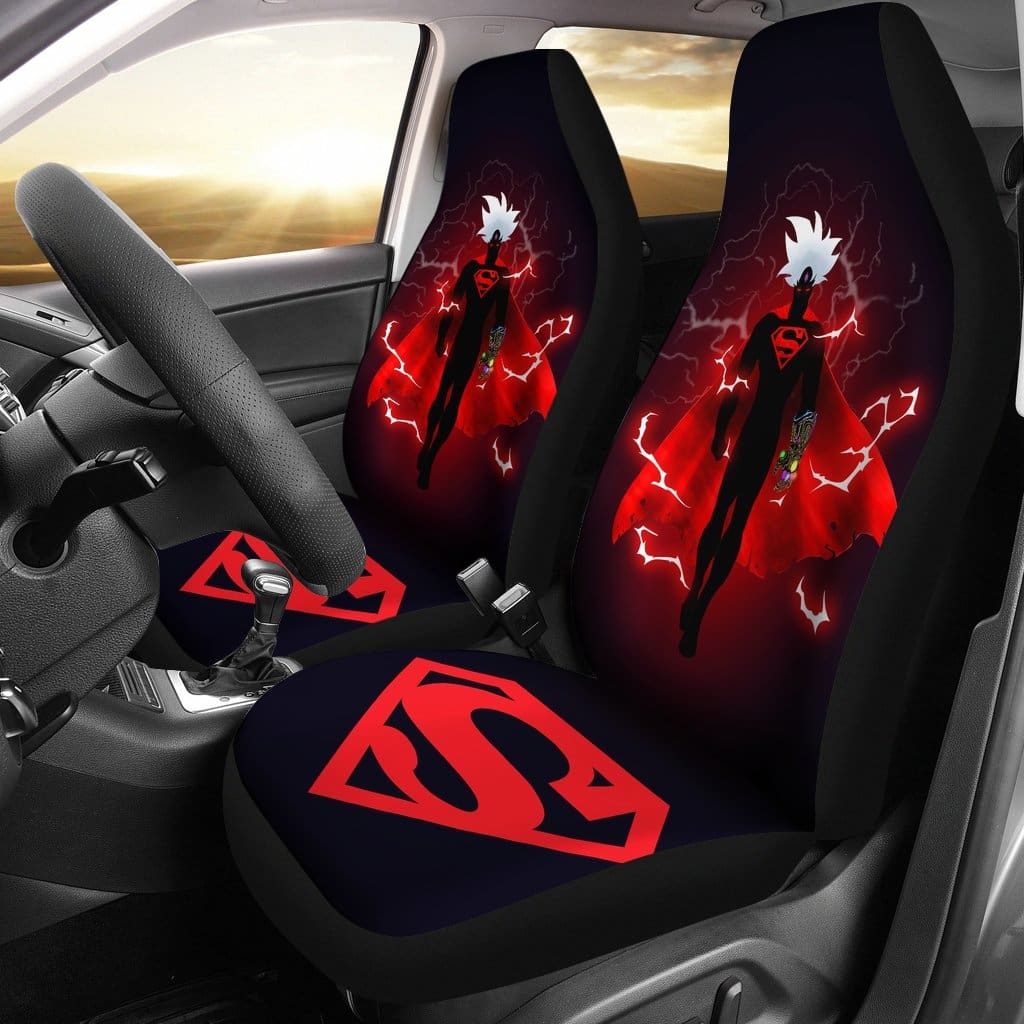 Superman Ultra Instinct Infinity Gauntlet 6 Paths Car Seat Covers Amazing Best Gift Idea
