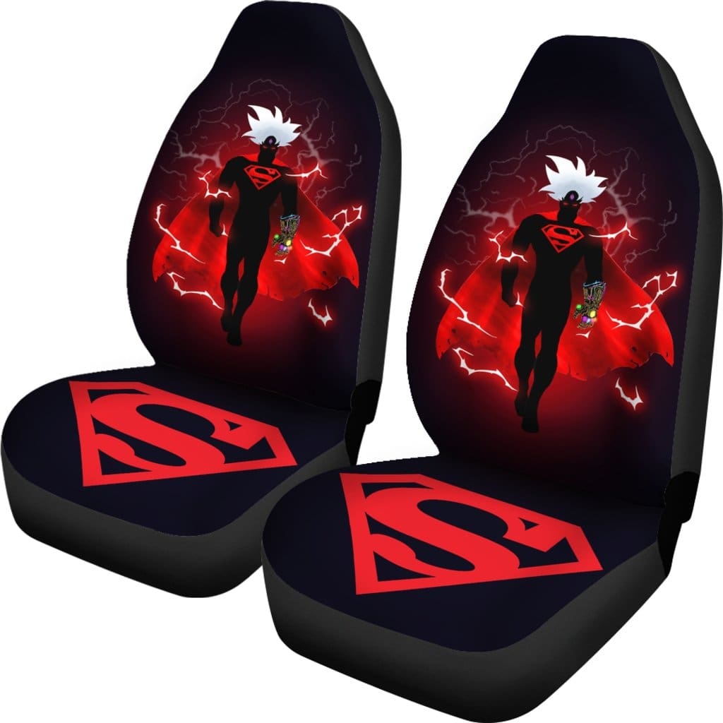 Superman Ultra Instinct Infinity Gauntlet 6 Paths Car Seat Covers Amazing Best Gift Idea