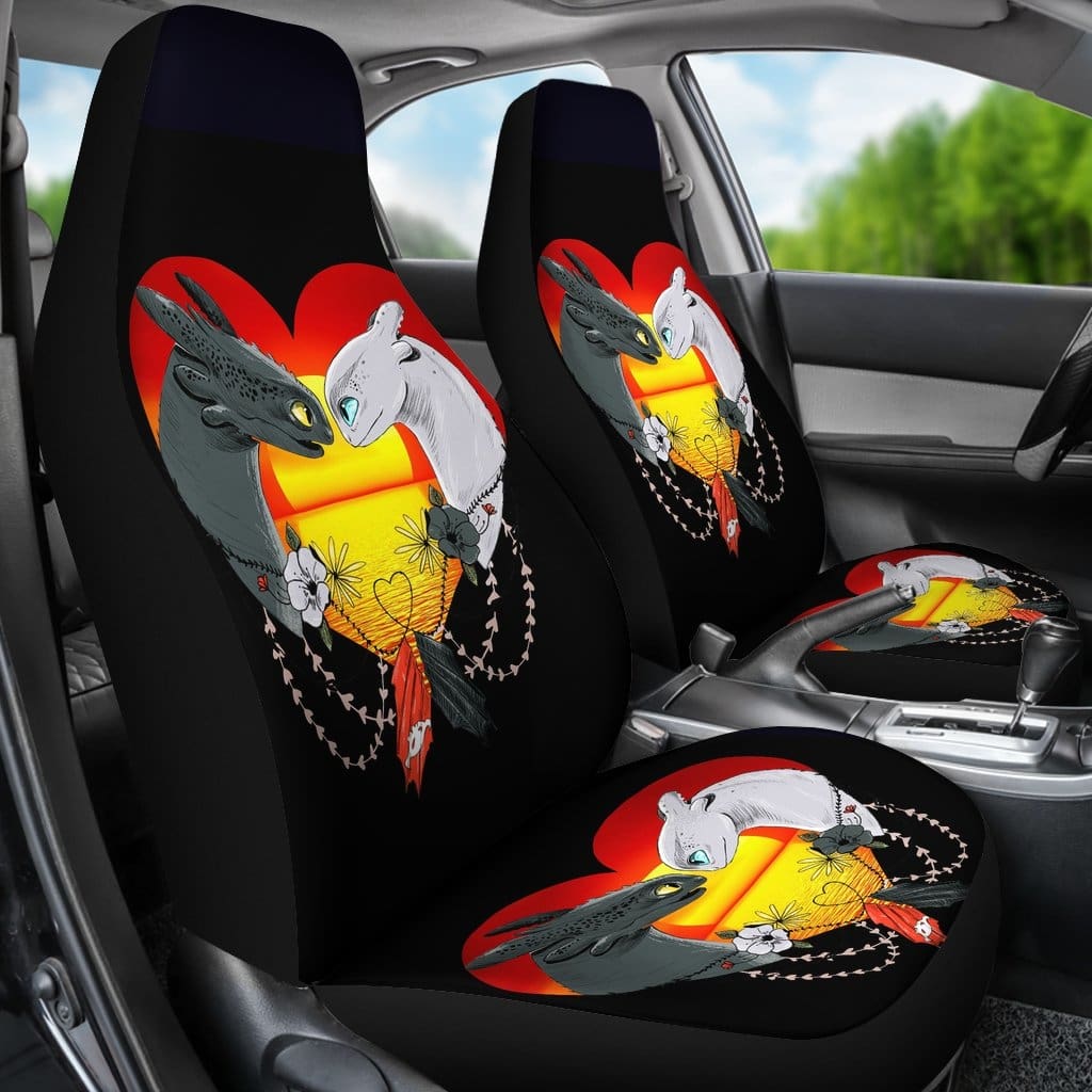 Toothless And The Light Fury Car Seat Covers 1 Amazing Best Gift Idea