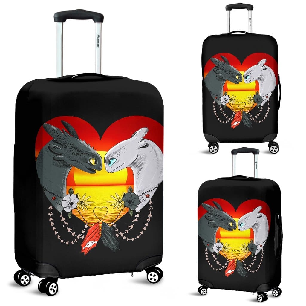 Toothless And The Light Fury Luggage Covers 1