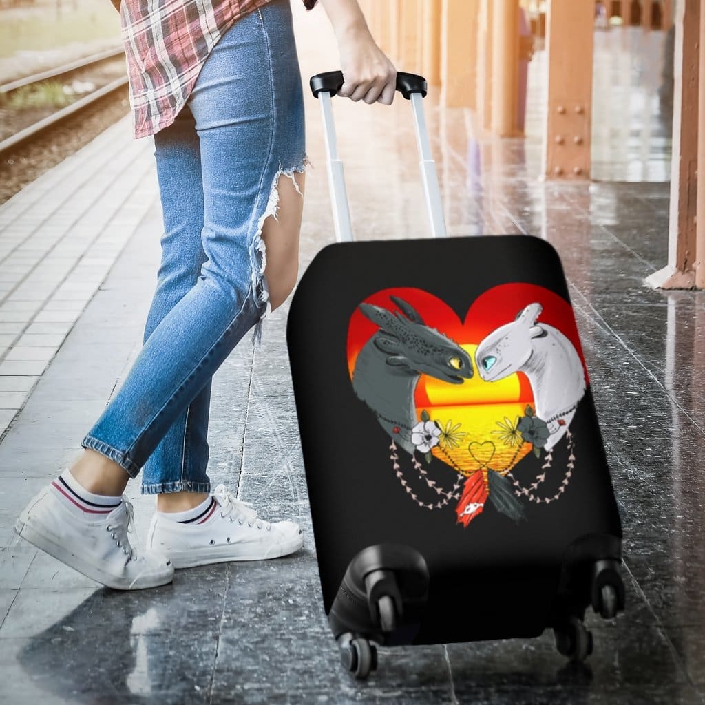 Toothless And The Light Fury Luggage Covers 1