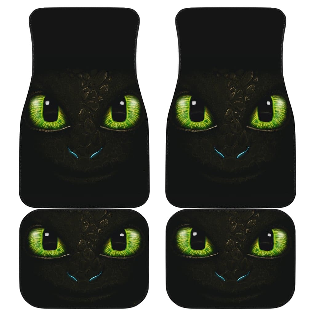 Toothless How To Train Your Dragon Front And Back Car Mats (Set Of 4)