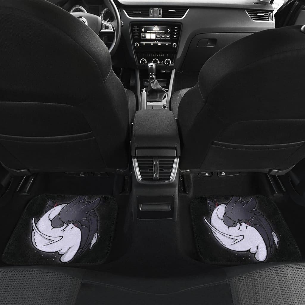 Toothless Night Fury Vs Light Fury Front And Back Car Mats