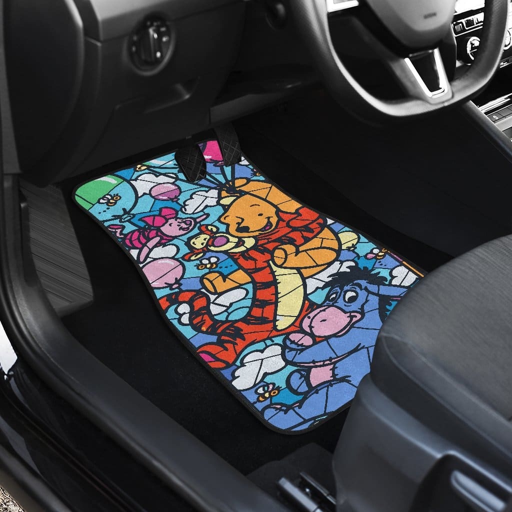 Winnie The Pooh Front And Back Car Mats 9 (Set Of 4)